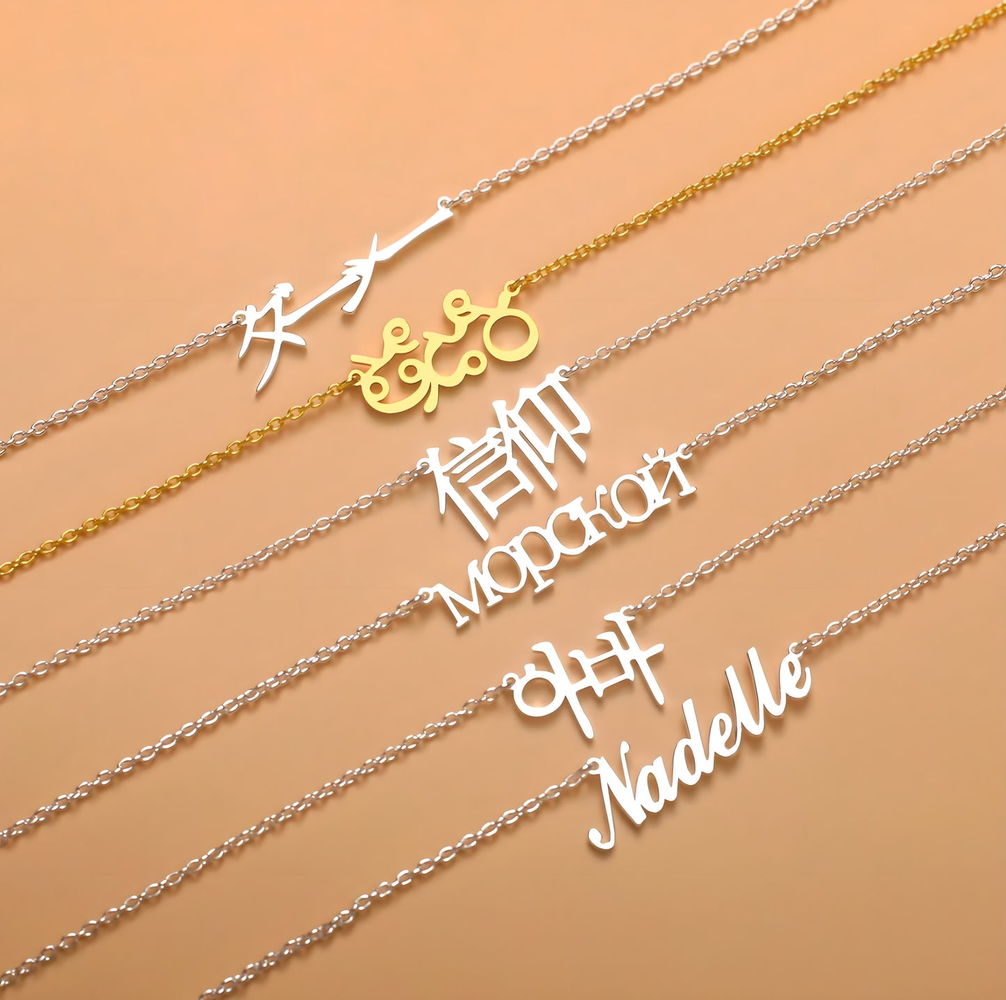 Korean Custom Name Necklace