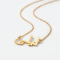 Custom name necklace 1mm Curb chain