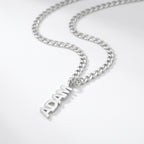 Mens name necklace cuban chain