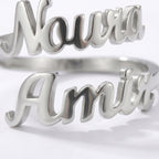 Double name ring