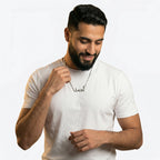 Custom Name Moon Chain Men's Necklace