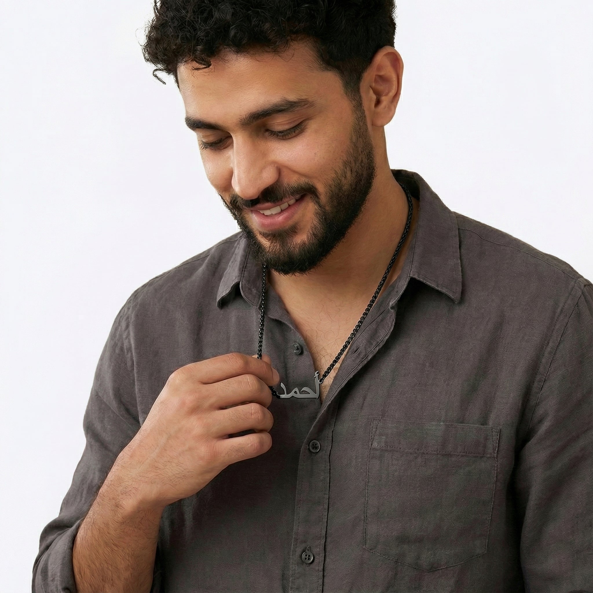Custom Name Rope Chain Men's Necklace