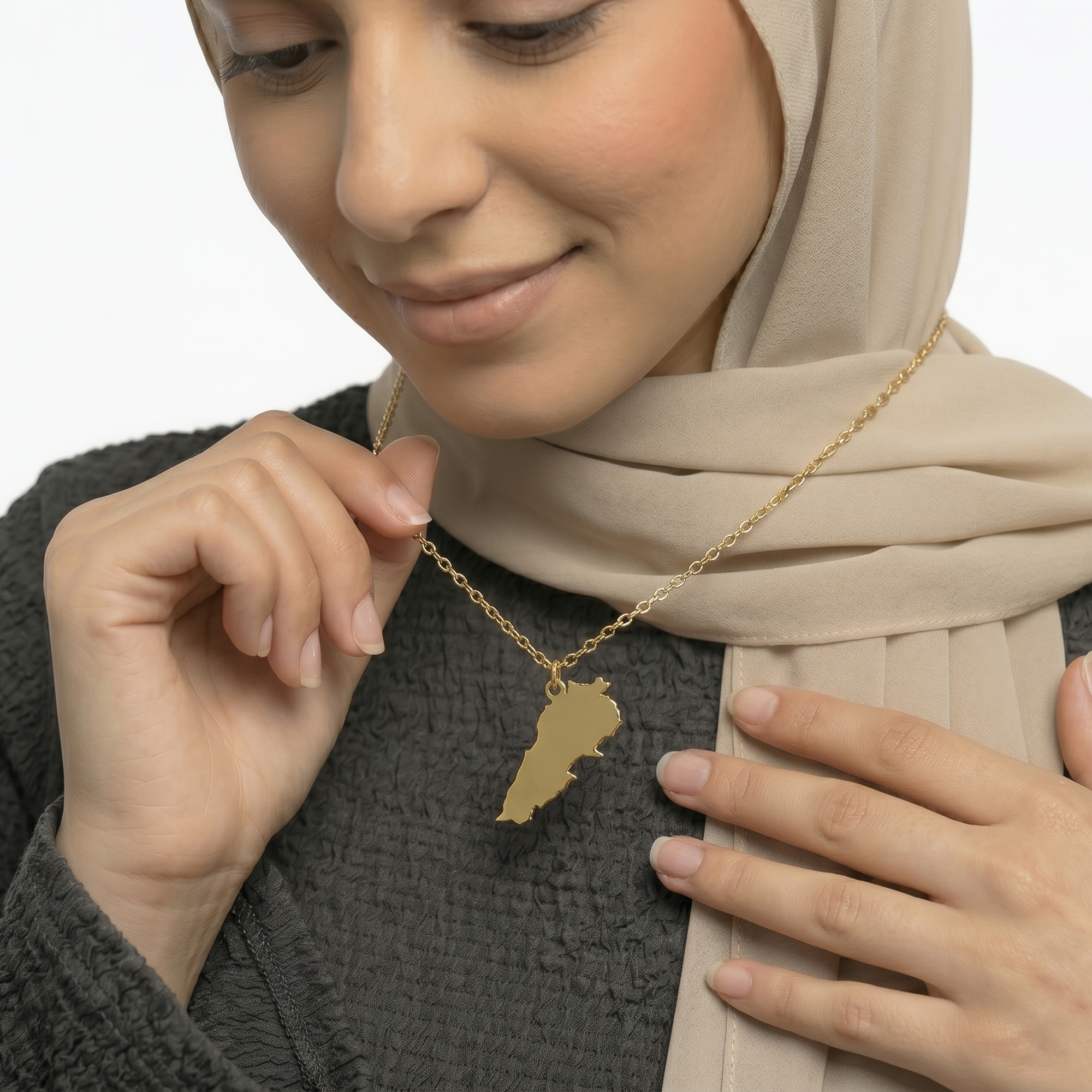Custom Map Necklace