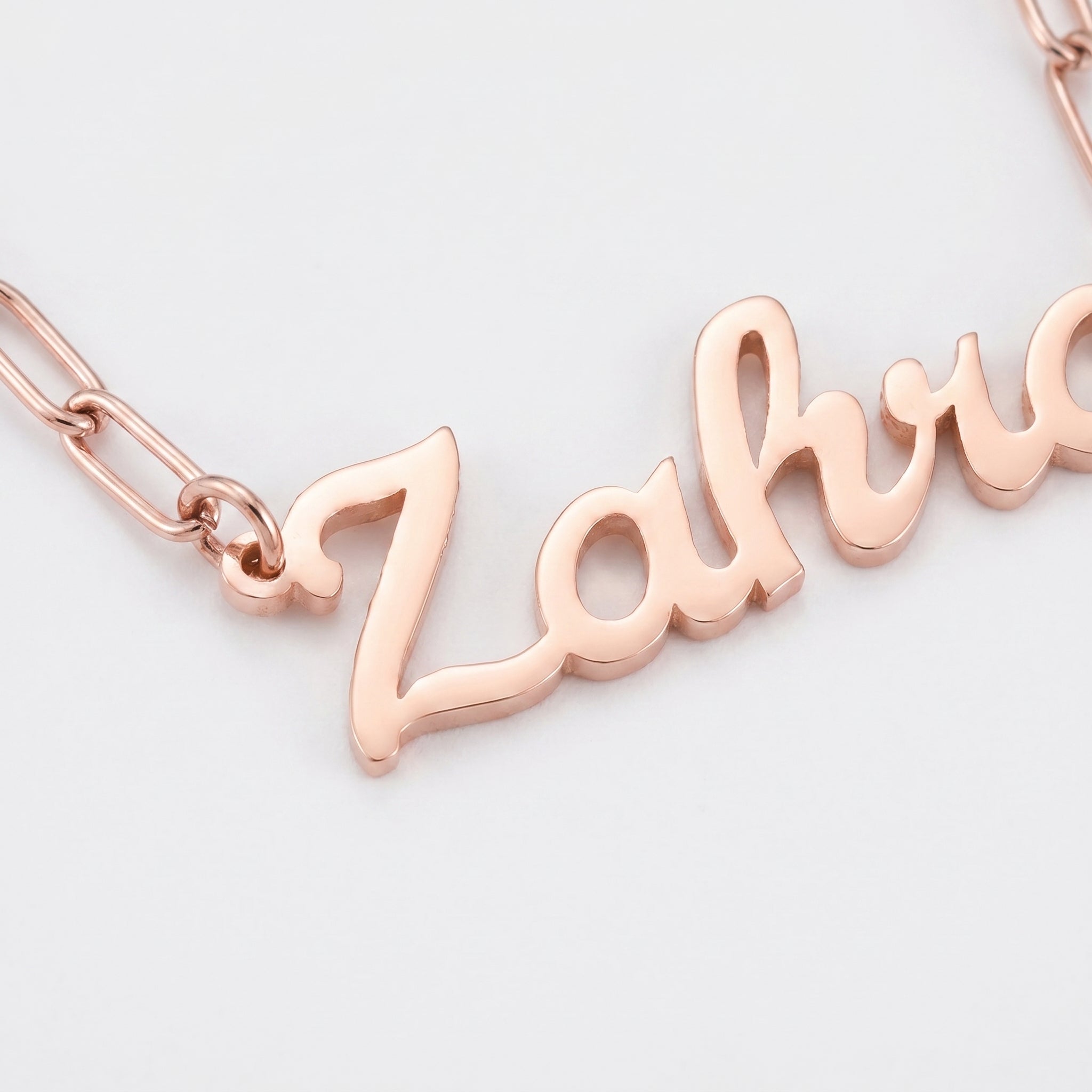 Custom name necklace link chain