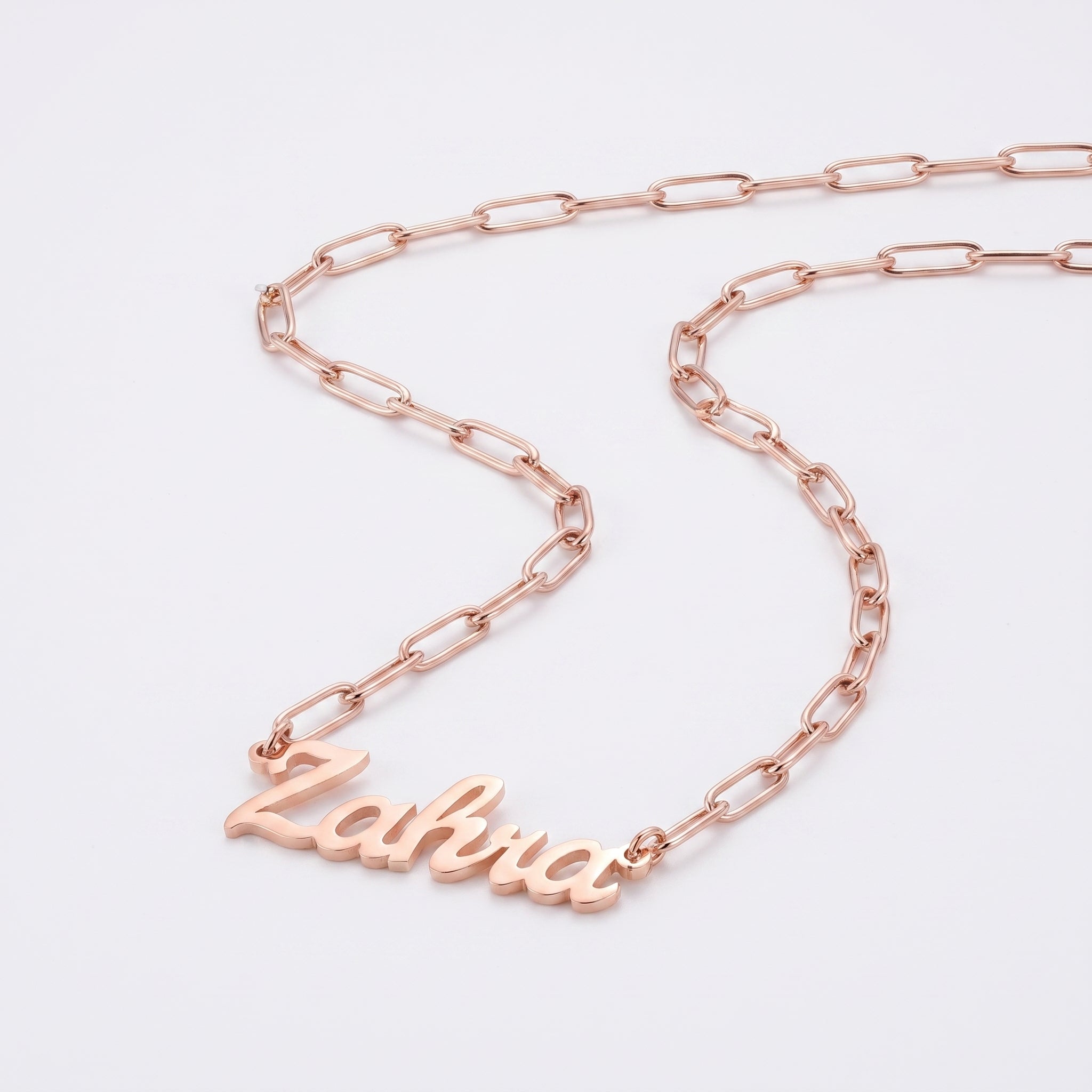 Custom name necklace link chain