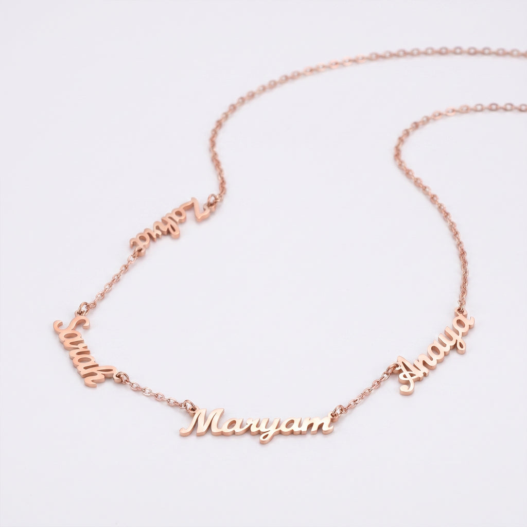 Multiple name necklace