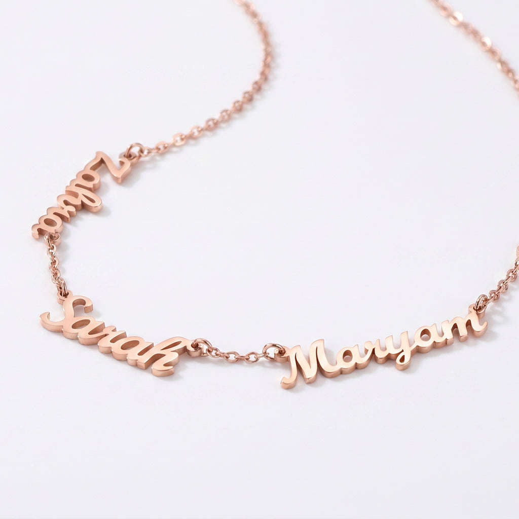 Multiple name necklace