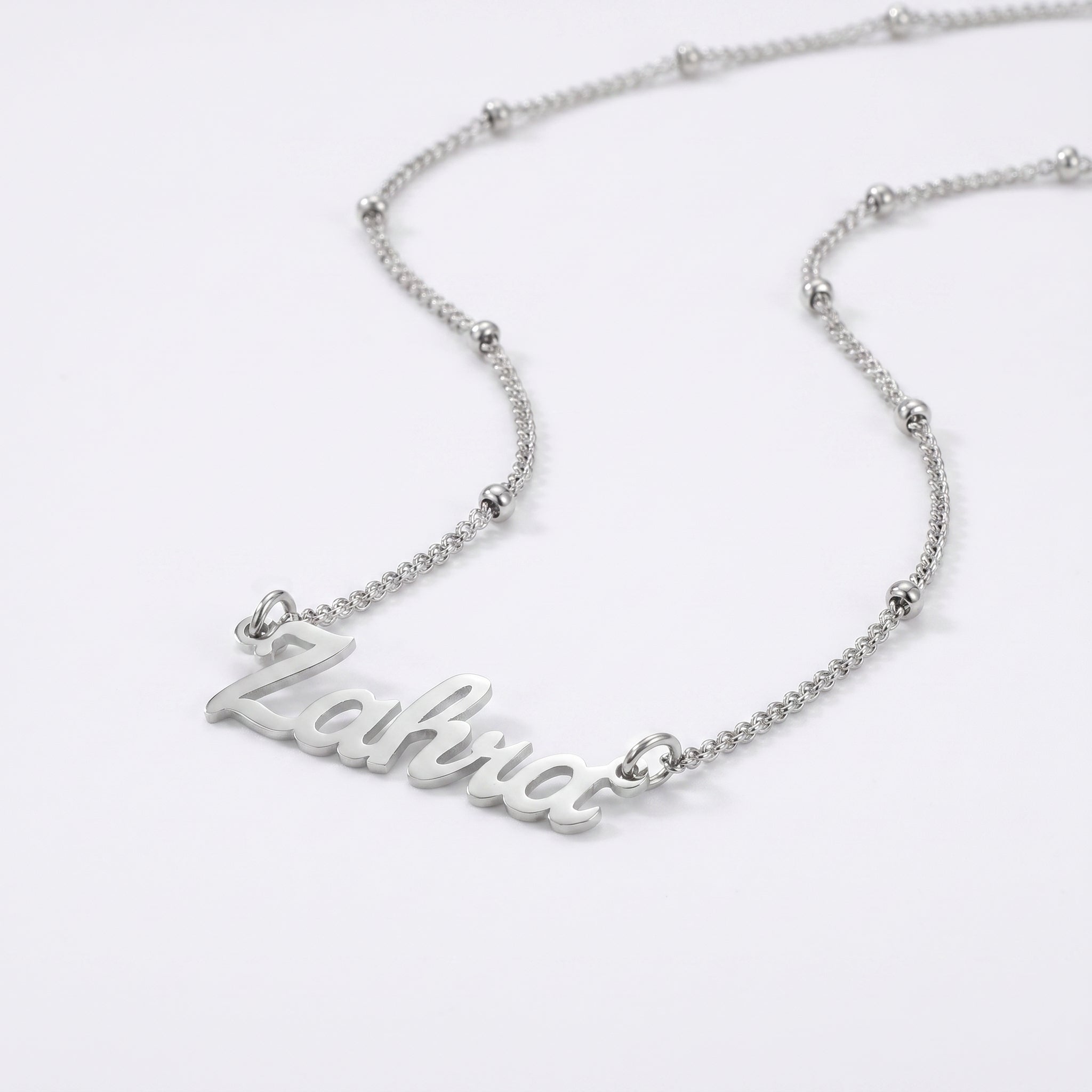 Custom name necklace Planet chain