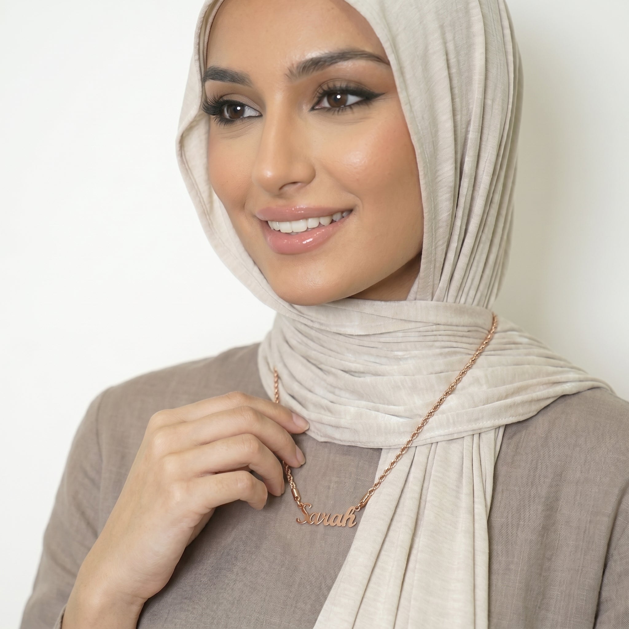 Custom name necklace rope chain