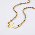 Custom name necklace rope chain