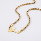 Custom name necklace rope chain