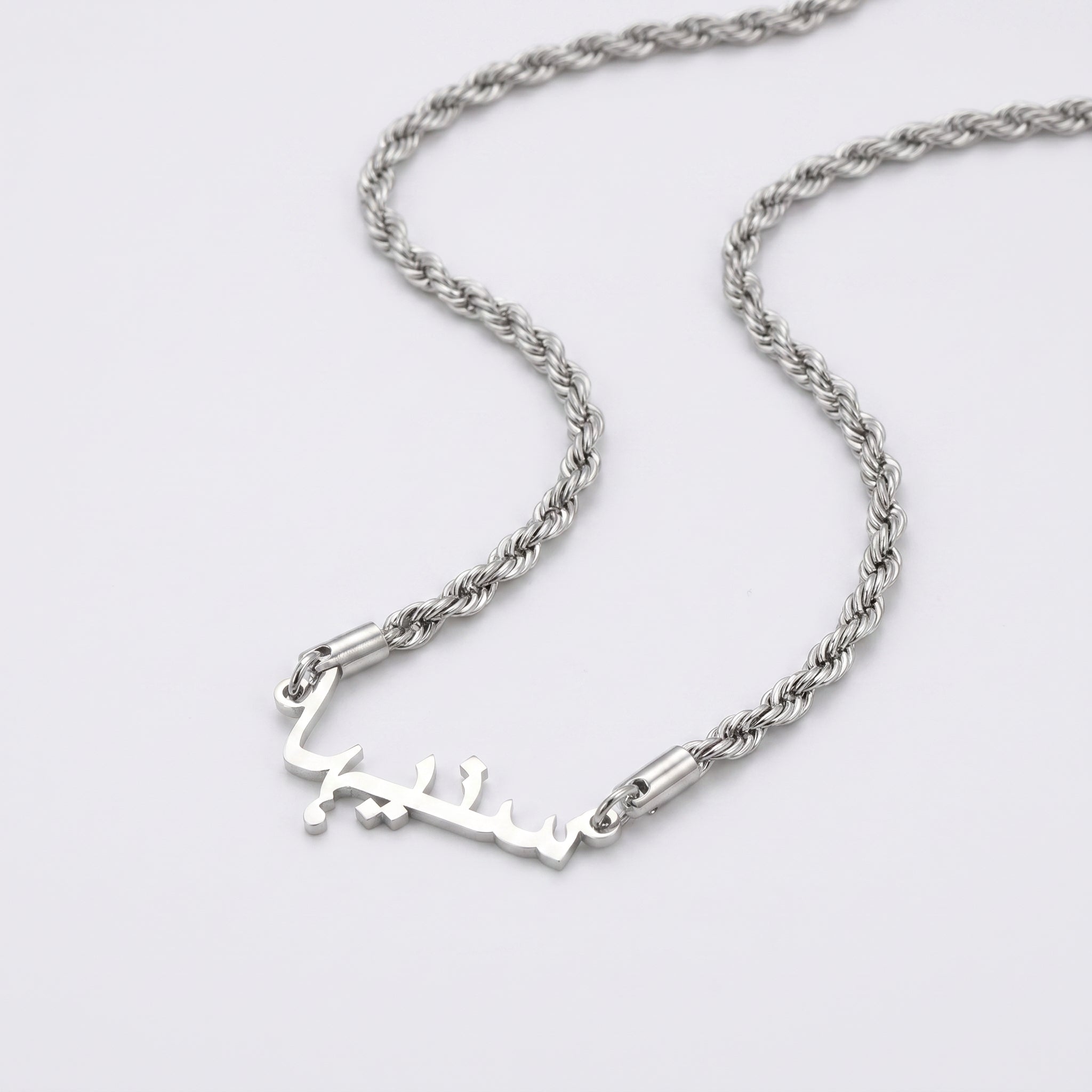 Custom name necklace rope chain