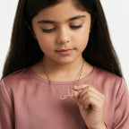 Custom Name Twisted Chain Girls Necklace
