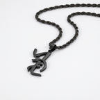 Mens name necklace rope chain