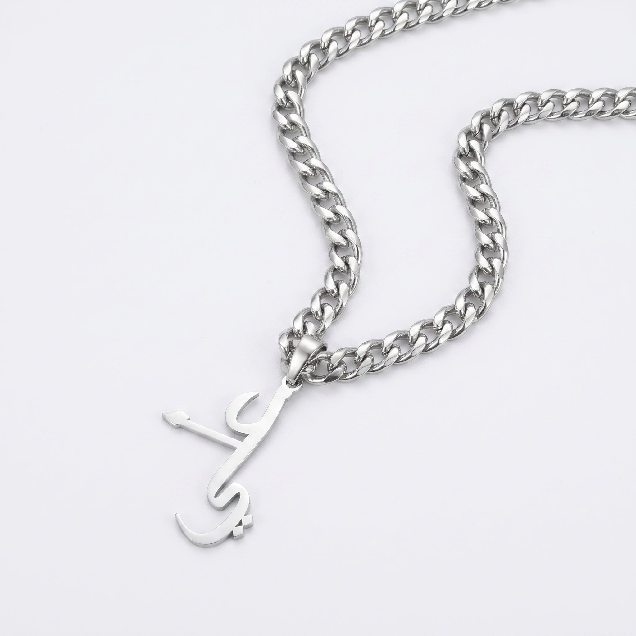 Mens name necklace cuban chain