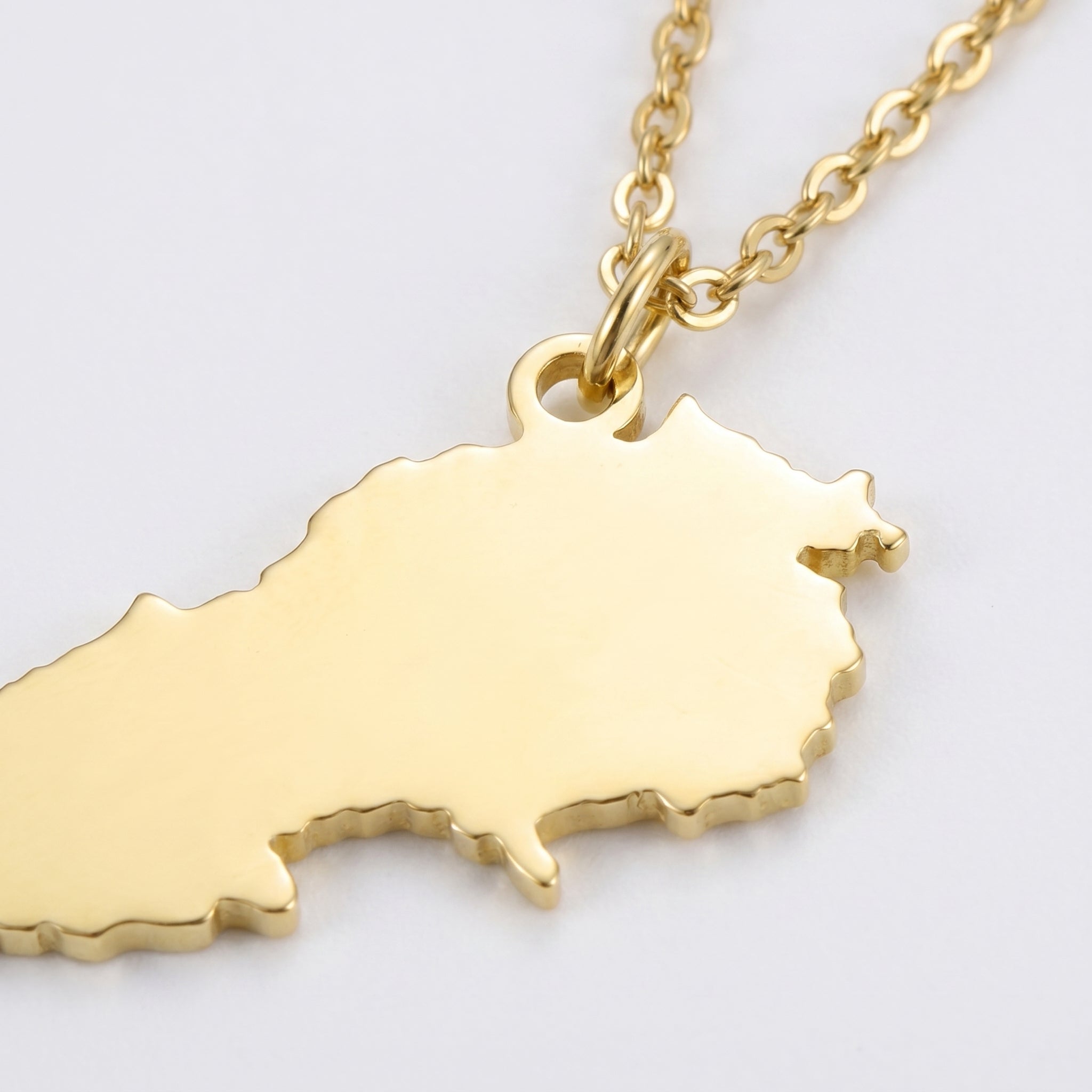 Custom Map Necklace