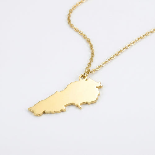 Custom Map Necklace