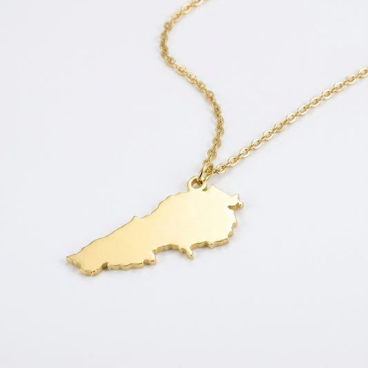 Custom Map Necklace