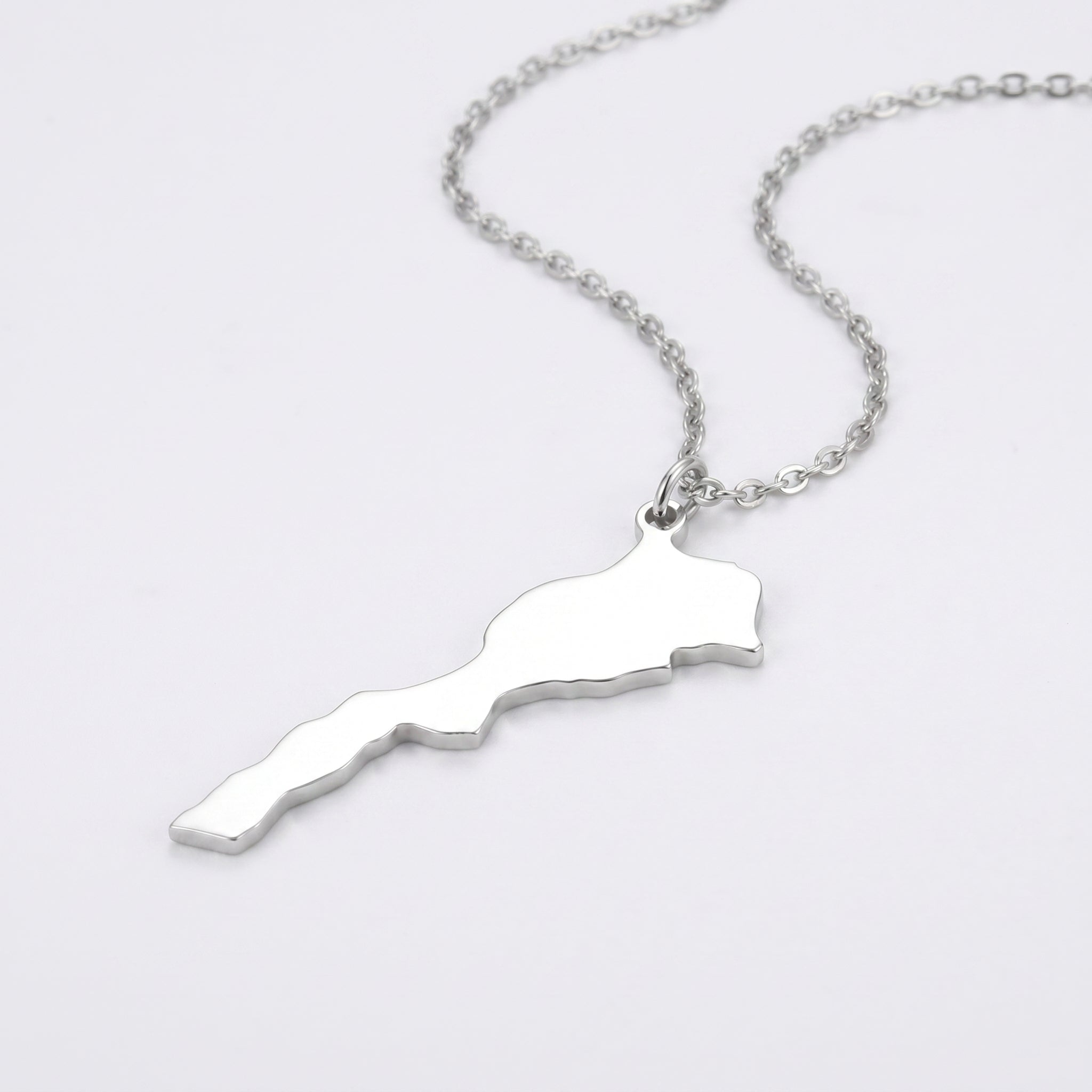 Custom Map Necklace