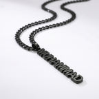 Mens name necklace cuban chain