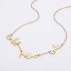 Multiple name necklace