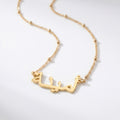 Custom name necklace Planet chain