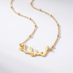 Custom name necklace Planet chain