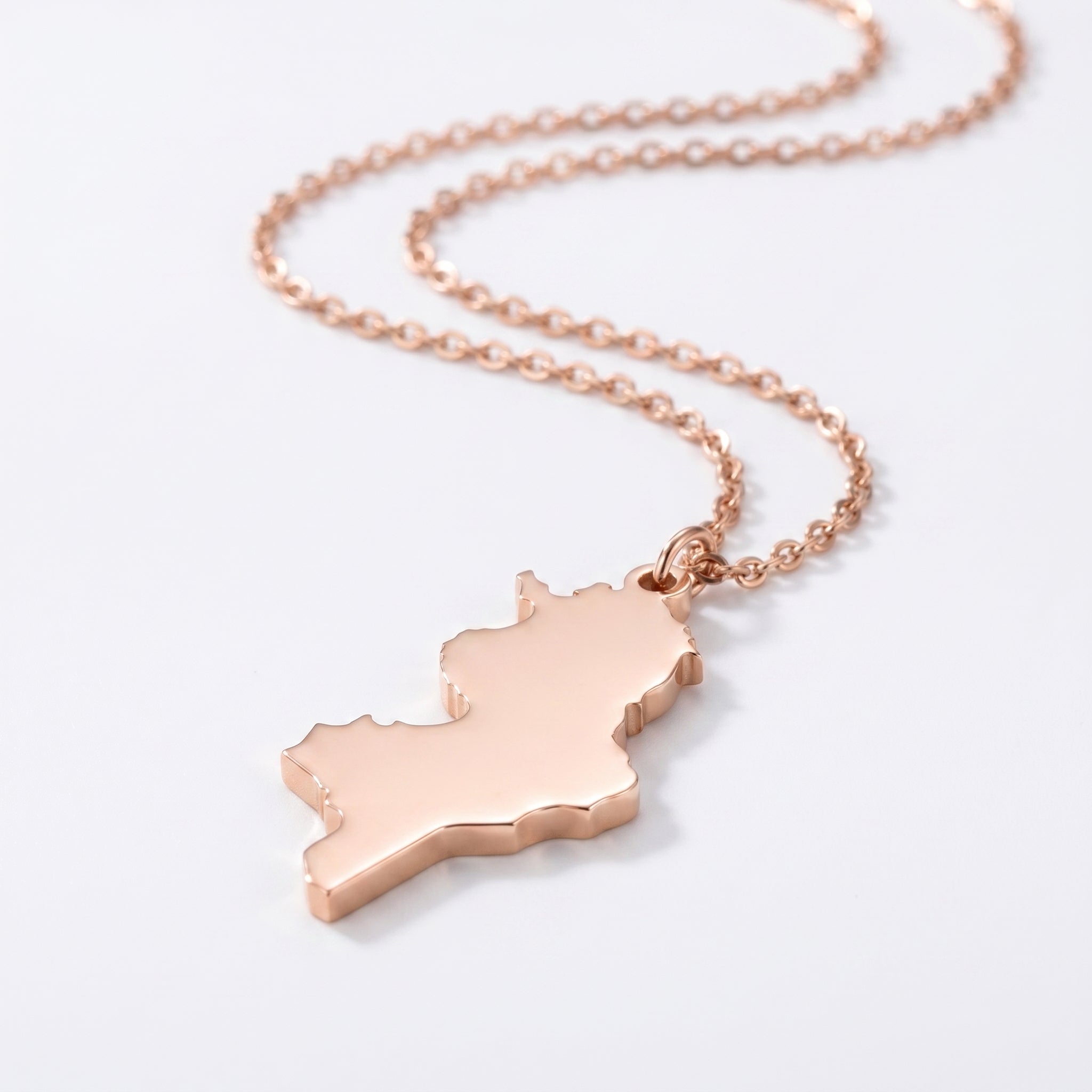 Custom Map Necklace
