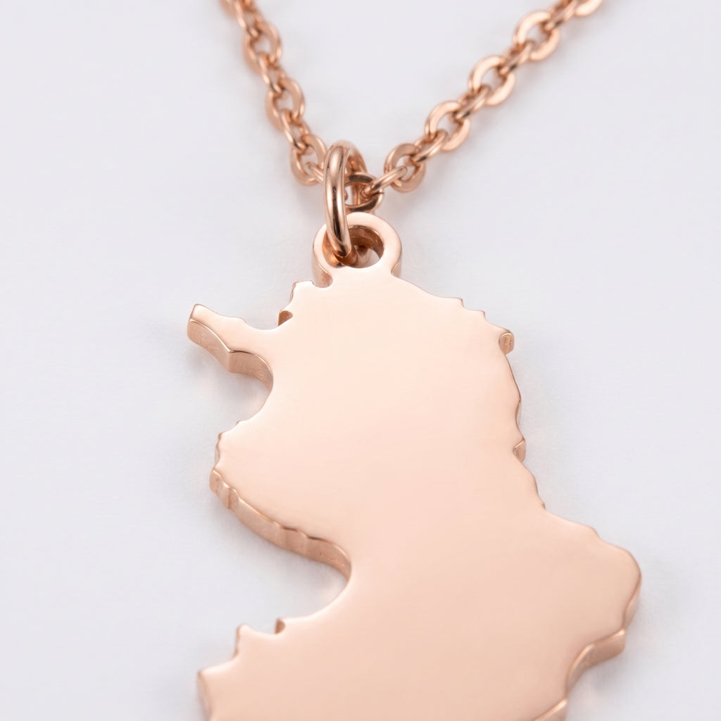 Custom Map Necklace