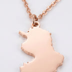 Custom Map Necklace