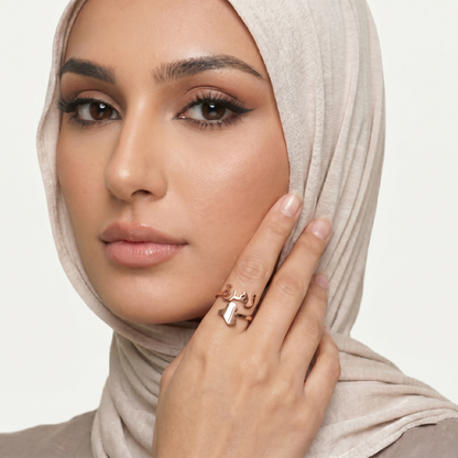 Custom Name Ring with map